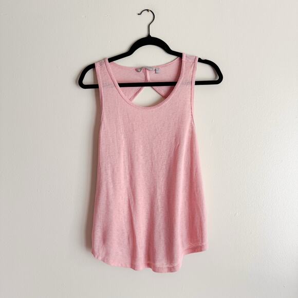 Athleta Pink Open Back Sleeveless Tank Top - Large - Picture 1 of 6